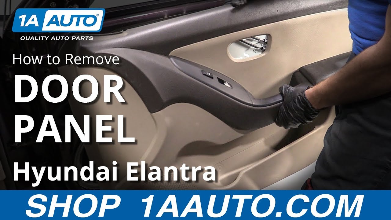 How To Replace Door Panel 07 10 Hyundai Elantra YouTube