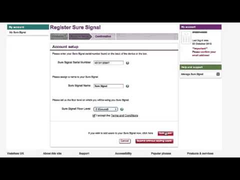 How to Register your Vodafone Sure Signal
