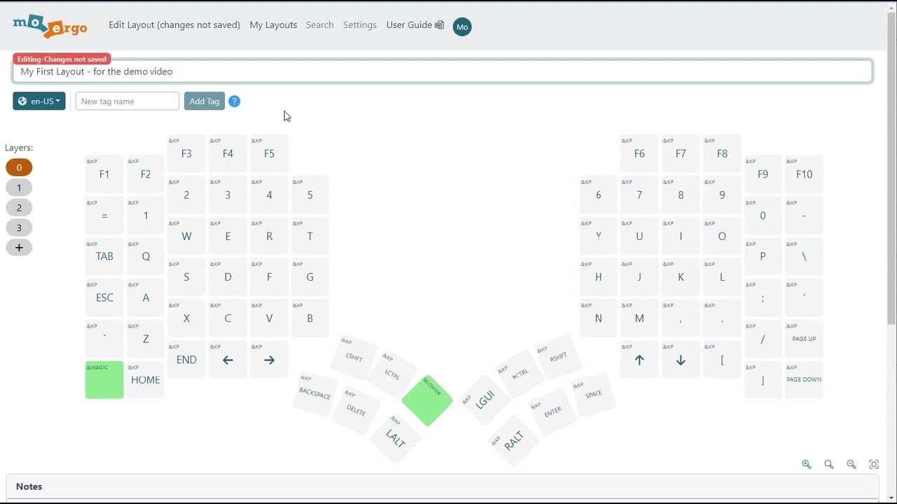 HOWTO: Layout Editor - Swap keys - Left Shift and Escape #glove80community Glove80 zmk