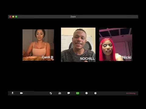 Watch: Cardi B And Nicki Minaj Zoom Meeting With Nochill-God