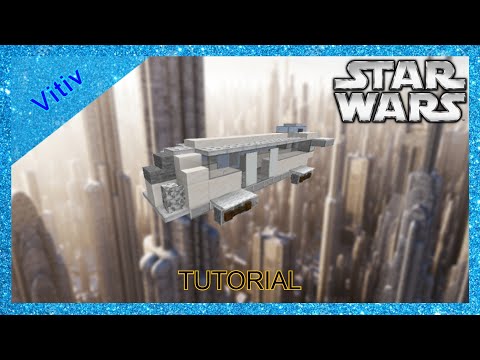 Star Wars Coruscant Magnaline 3000 Airbus in Minecraft - 1:1 Scale - Tutorial
