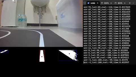 line tracer using jetson nano, imx219, and dynamixel, robot view