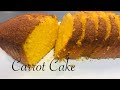 Easy carrot cake recipe using a blender