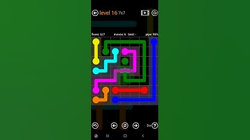 How To Solve Flow Free Bridges Sampler Level 16 7x7 Board Medium Walk Through Solution Walkthrough