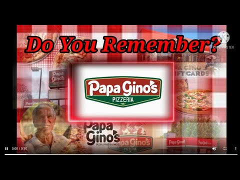 Do You Remember Papa Gino's Pizza Restaurants?