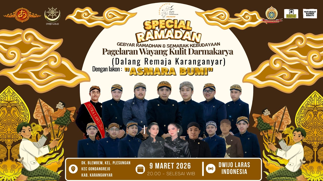 🔴LIVE WAYANG KULIT SAFARI RAMADHAN DALANG MUDA KARANGANYAR LAKON 