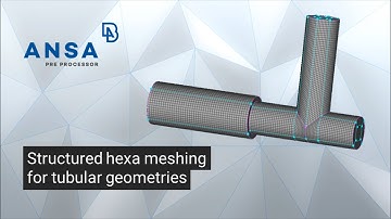 Structured hexa meshing for tubular geometries