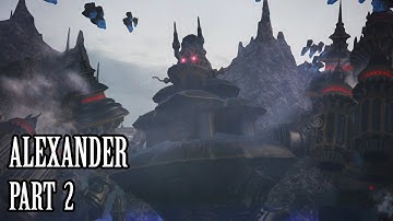 FFXIV Alexander Raid Story Part 2 - All Cutscenes Movie with Derplander