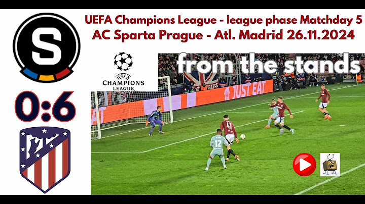 AC Sparta Praha 0 - 6 Atlético Madrid 26.11.2024 #championsleague
