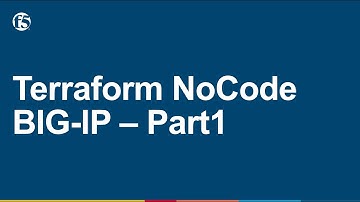 Terraform NoCode deployment of BIG-IP - Part1