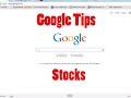 Stock prices  google tips