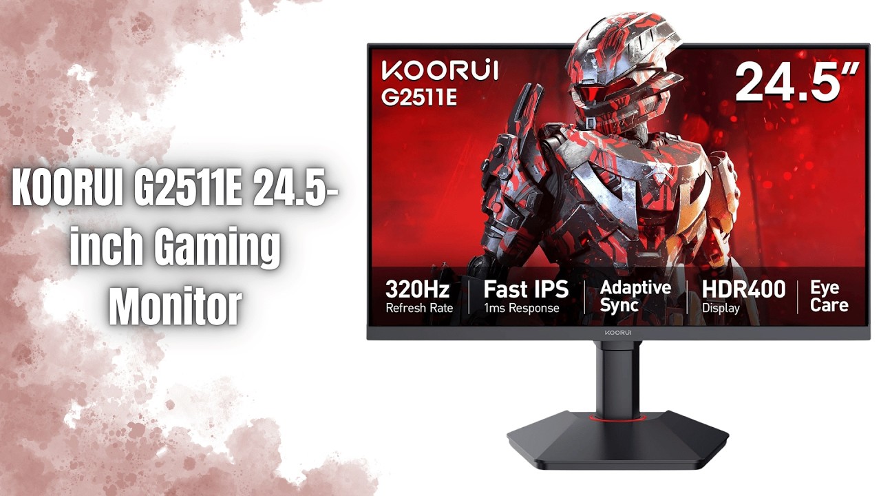KOORUI G2511E 24.5” 320Hz Gaming Monitor Review | Ultra Fast 1ms