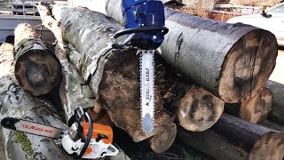 Stihl MS462 & Holzfforma G466 cutting firewood!