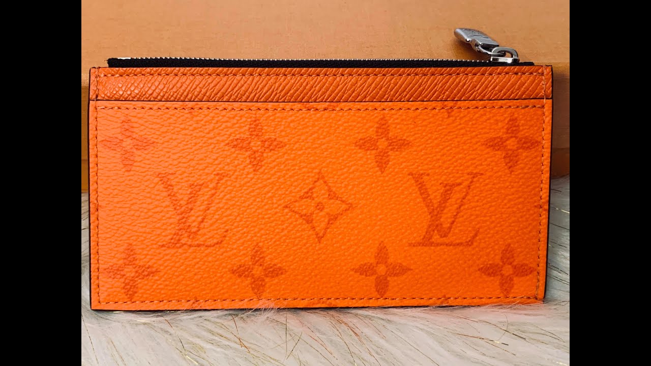 lv orange wallet