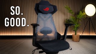 ASUS ROG Destrier Chair DESTROYS ALL Gaming Chairs...IF you can find it... screenshot 4