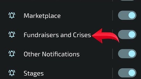 How to turn on off fundraiser and crises notification in facebook, facebook mein fundraiser and cris