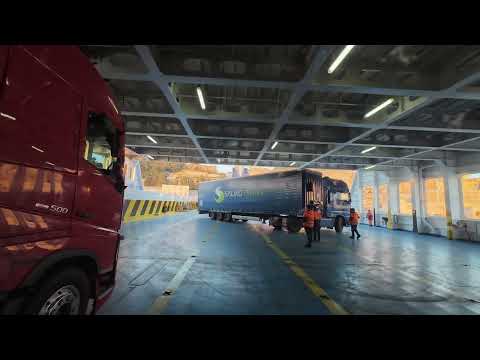 ASMR Ferry Journey Ancona to Durrës | Boarding, Loading & Arrival Drive (AF Claudia Napoli)