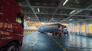 ASMR Ferry Journey Ancona to Durrës | Boarding, Loading & Arrival Drive (AF Claudia Napoli)