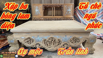Bộ Sập Gụ Tủ Chè Làm Nên Thương Hiệu Làng Nghề Mộc La Xuyên | Đồ Gỗ Royal