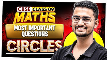 Class 9 Maths || Circles Most Important Questions || MD Sir Class 9