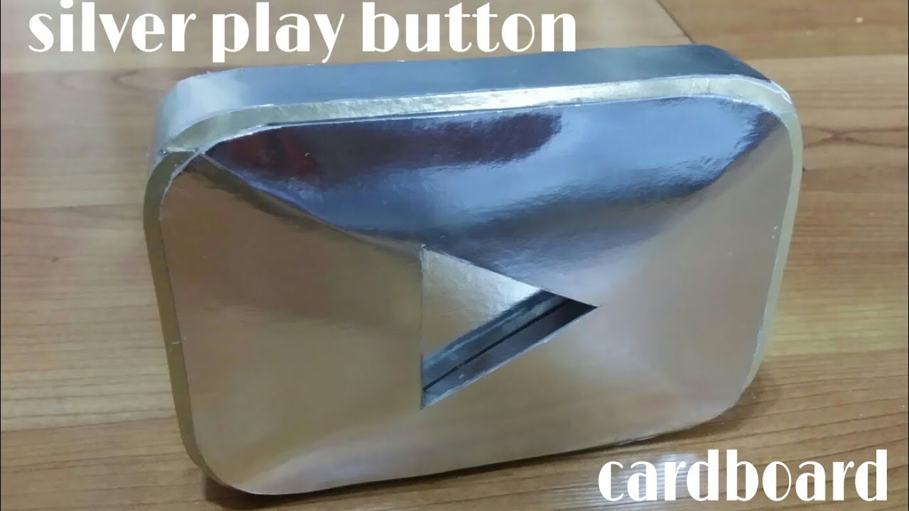 Paano gumawa ng silver play button sa karton/cardboard | DIY - YouTube