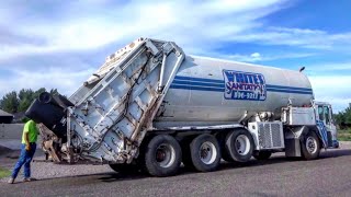 Crane Carrier Integrated Rear Loader (IRL) Garbage Truck: White's Sanitation