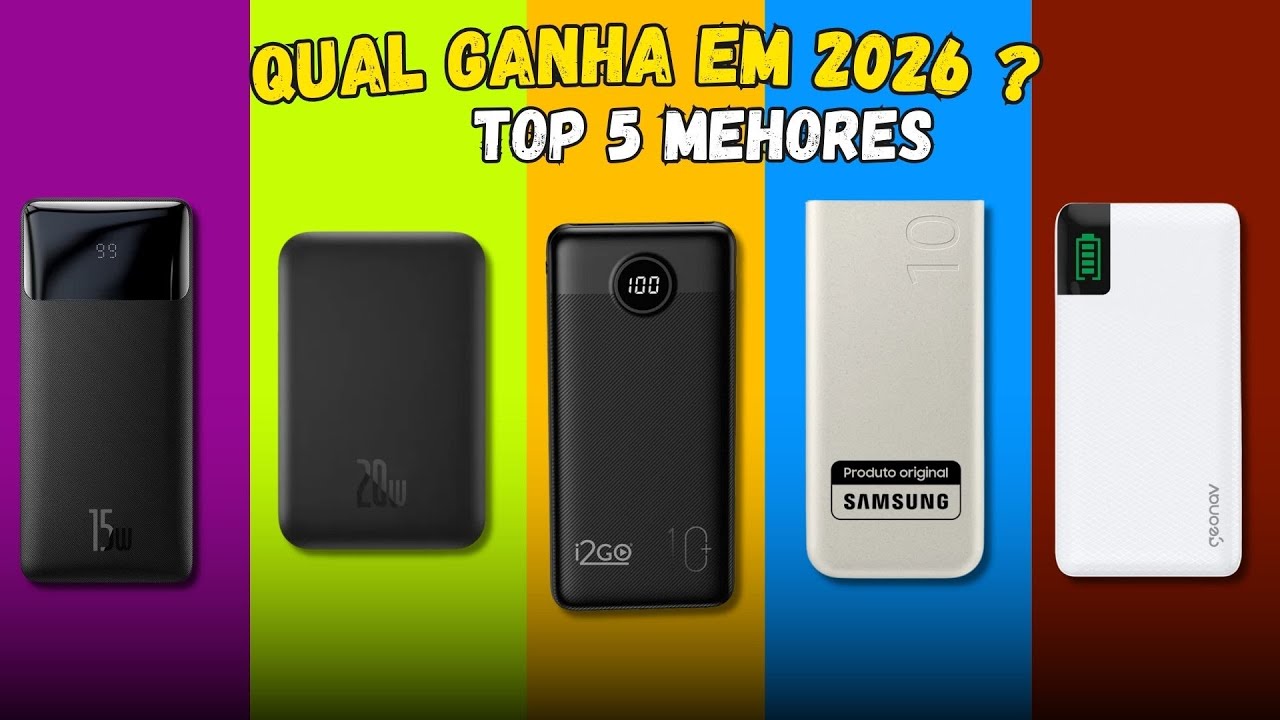 Melhor power bank de 2026/ Melhor power bank disponível no mercado ...
