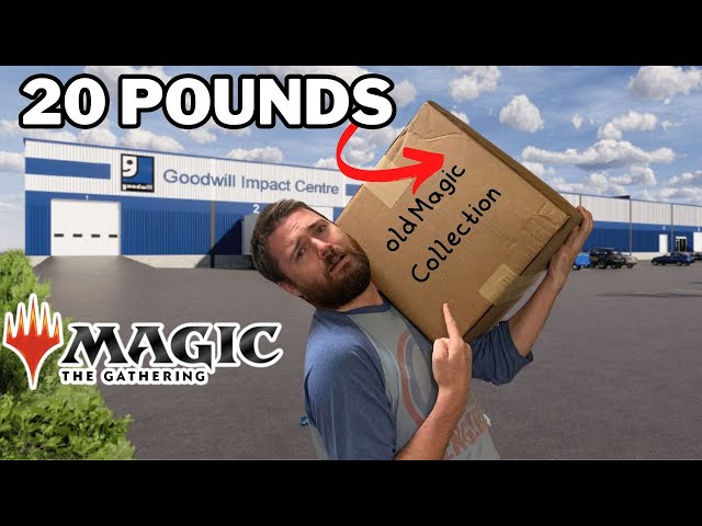 I Bought A 20 Pound Magic The Gathering Goodwill Collection! RANDOM BUY class=