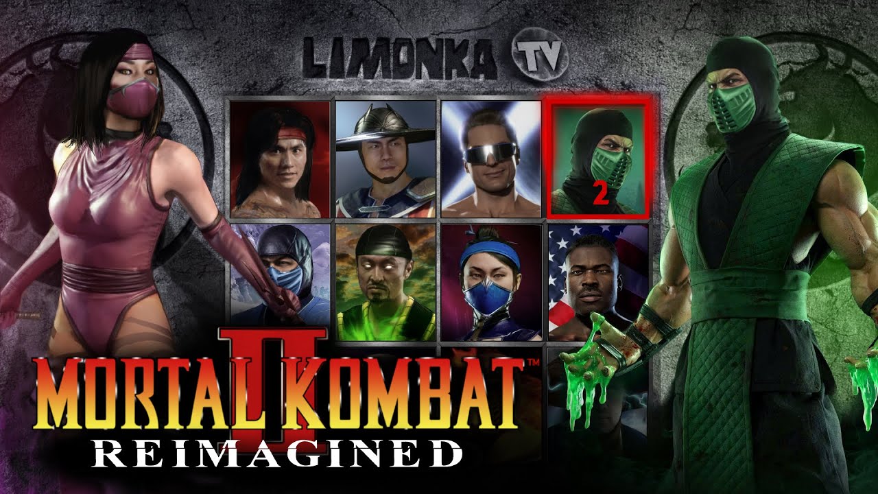 Mortal Kombat 2 Reimagined (HD) Story/Intro/Character Select/Battle