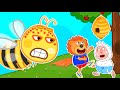 Learn about Bees 🍒 Kids Safety Tips | Lion Family | Cartoon for Kids