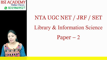 NTA UGC NET/JRF December 2019 || Library & Information Science Paper 2 (1000 MCQ) Part 5
