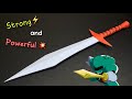 How to make a paper sword out of a4 paper  origami weapons  paper craft the lord of the rings
