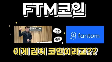 이게 김치코인이라고 시총25위 FTM 팬텀코인 뭔데