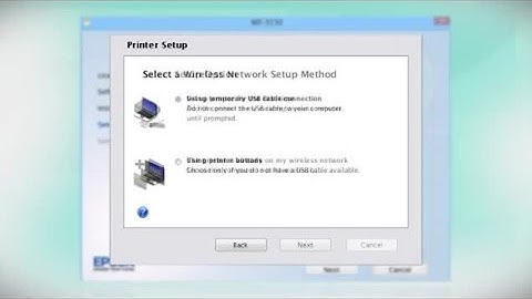 Epson WorkForce Pro WF-5110: Wireless Setup Using the Printer’s Buttons