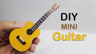 How to Make Guitar From Paper - DIY Mini Guitar - Miniature Guitar