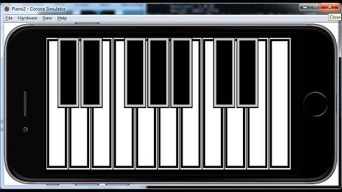 Corona SDK Piano App Tutorial with Lua
