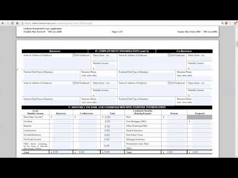 How to fill out a Uniform Residential Loan Application, Fannie Mae 1003 Explained