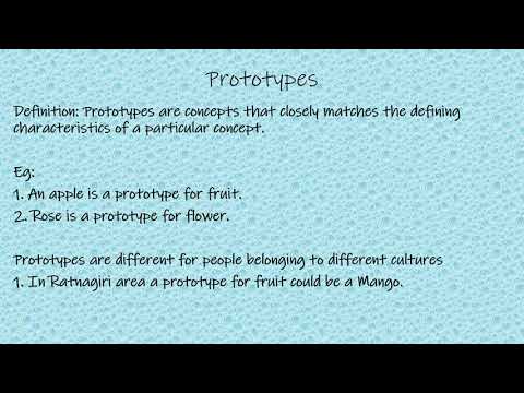 Prototypes. Psychology #PsychBite