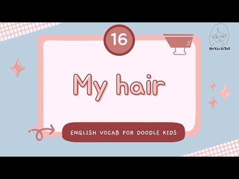 Video English Vocabulary for Doodle Kids | Topic- My hair - youtube