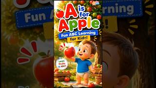 🍎 A is for Apple | ABC Learning for Kids | Day 1 A to Z Challenge! 🔤 Fun Kids Song #atozlearning