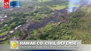 Civil Defense Eruption Update - November 8, 2014