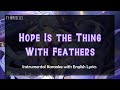 Hope is the thing with feathers  robin  karaoke instrumental english lyrics  off vocal