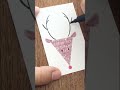 【Xmas】マイルドライナー×マステで簡単おしゃれなトナカイのクリスマスカード描いてみた！#shorts #christmas