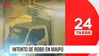 Persecución en Maipú: delincuentes intentaron robar un camión pero son detenidos | 24 Horas TVN