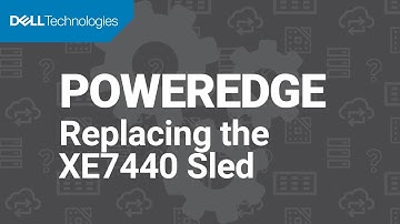 How to replace the XE7440 sled within a Dell EMC PowerEdge XE7100