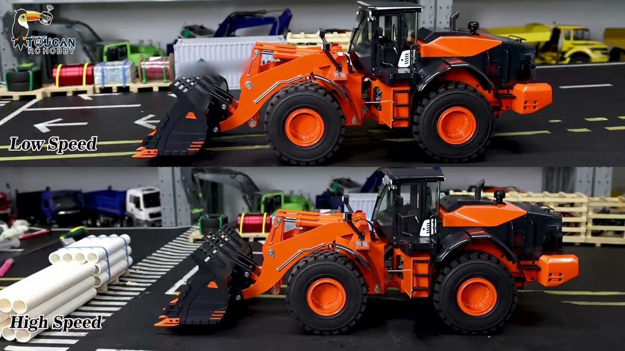 JDM 198 1/14 RC Hydraulic Loader Remote Control Vehicles