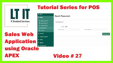 Oracle APEX Complete Project Tutorial # 27 Reset User Password
