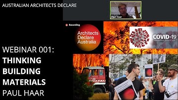 Architect Declare Webinar 001:  Thinking Building Materials
