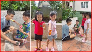 Amputee homeless & Kind boys 😢❤️🧑🏻 Su Hao & Linh Nhi #shorts by SH vs LNS