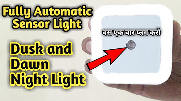 Automatic ON an OFF Sensor Light, Dusk and Dawn Night Light for Home Automation BT81R Blackt